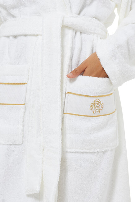 Logo Cotton Bathrobe